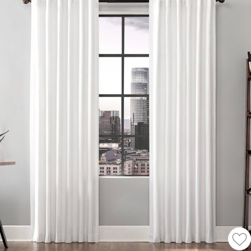NWT: Scott Living: Target: Rentao White Linen Curtains. 84x50.